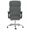 Silla de oficina reclinable de tela gris oscuro 3