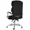 Silla de oficina reclinable cuero sintético negro 5