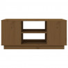 Mesa de centro madera maciza de pino marrón miel 90x49x40.5 cm 5