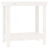 Banco de trabalho 80x50x80 cm pinho maciço branco 2