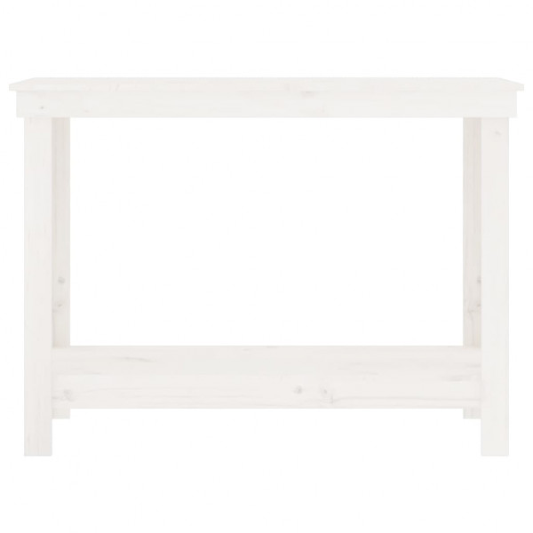 Banco de trabalho 110x50x80 cm pinho maciço branco M 5