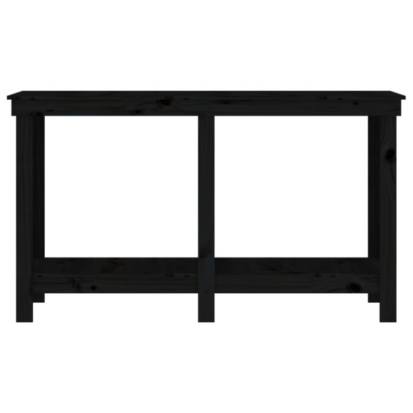 Banco de trabajo de madera maciza de pino negro 140x50x80 cm M 5