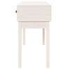 Mesa consola de madera maciza de pino blanco 114x40x75 cm 5