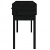 Mesa consola 114x40x75 cm madeira de pinho maciça preto 5