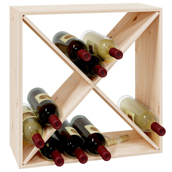 Botellero de madera maciza de pino 62x25x62 cm M 4
