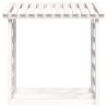 Suporte para lenha 108x64.5x110 cm pinho maciço branco 5