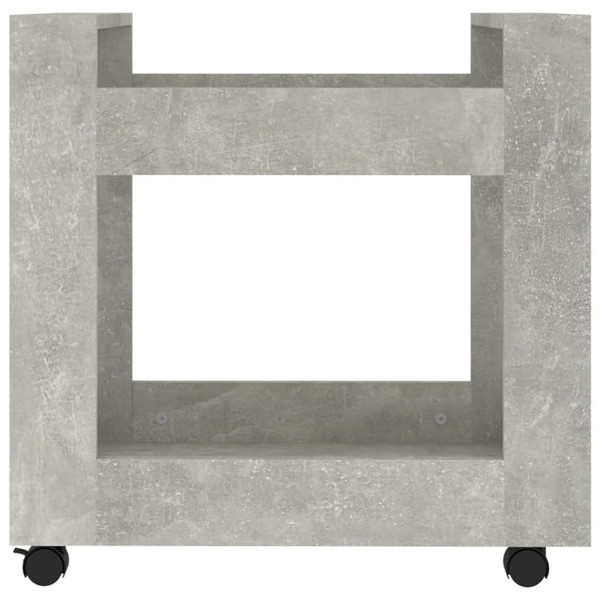 Carrito de escritorio contrachapada gris hormigón 60x45x60 cm M 5