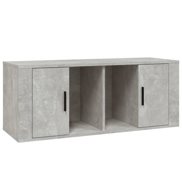 Mueble para TV contrachapada gris hormigón 100x35x40 cm M 2