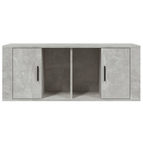 Mueble para TV contrachapada gris hormigón 100x35x40 cm M 5