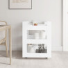 Carrito de cocina madera contrachapada blanco 60x45x80 cm 3