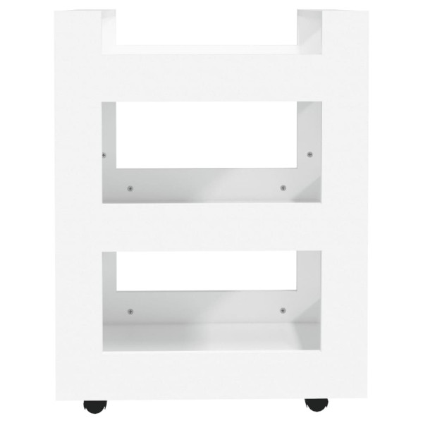 Carrito de cocina madera contrachapada blanco 60x45x80 cm M 5