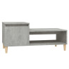 Mesa de centro madera contrachapada gris hormigón 100x50x45 cm 2
