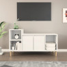 Mueble para TV madera contrachapada blanco 100x35x55 cm 1
