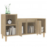 Mueble para TV madera contrachapada roble Sonoma 100x35x55 cm 4