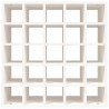 Botellero de madera maciza de pino blanco 56x25x56 cm 5