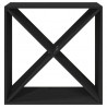 Botellero de madera maciza de pino negro 62x25x62 cm 5
