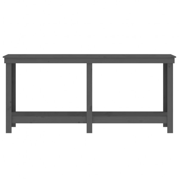 Banco de trabajo de madera maciza de pino gris 180x50x80 cm M 5