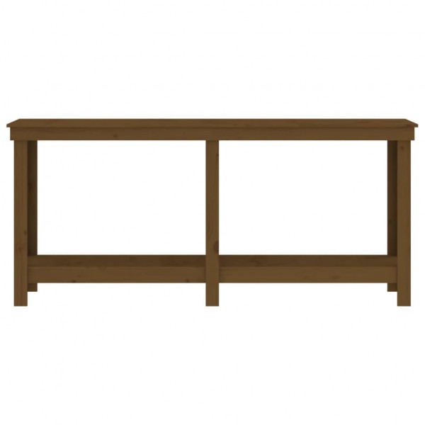 Banco de trabajo madera maciza de pino marrón miel 180x50x80 cm M 5