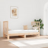 Sofá cama extraíble madera maciza de pino 2x(90x190) cm 1