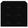Aparador 80x33x70 cm derivados de madeira preto 3