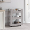 Carrito de cocina madera contrachapada gris Sonoma 60x45x80 cm 1