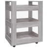 Carrito de cocina madera contrachapada gris Sonoma 60x45x80 cm 2