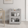 Carrito de cocina madera contrachapada gris Sonoma 60x45x80 cm 3