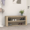 Mueble zapatero madera contrachapada roble Sonoma 100x35x45 cm 1