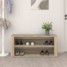 Mueble zapatero madera contrachapada roble Sonoma 100x35x45 cm 3