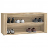 Mueble zapatero madera contrachapada roble Sonoma 100x35x45 cm 4