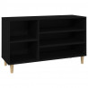 Mueble zapatero madera contrachapada negro 102x36x60 cm 2