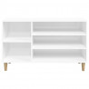 Sapateira 102x36x60 cm derivados de madeira branco brilhante 5