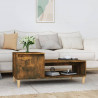 Mesa de centro 100x50x45 cm derivados madeira carvalho fumado 1