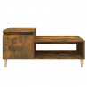 Mesa de centro 100x50x45 cm derivados madeira carvalho fumado 5