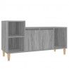 Mueble de TV madera contrachapada gris Sonoma 100x35x55 cm 2