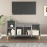 Mueble de TV madera contrachapada gris Sonoma 100x35x55 cm 3