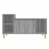 Mueble de TV madera contrachapada gris Sonoma 100x35x55 cm 5