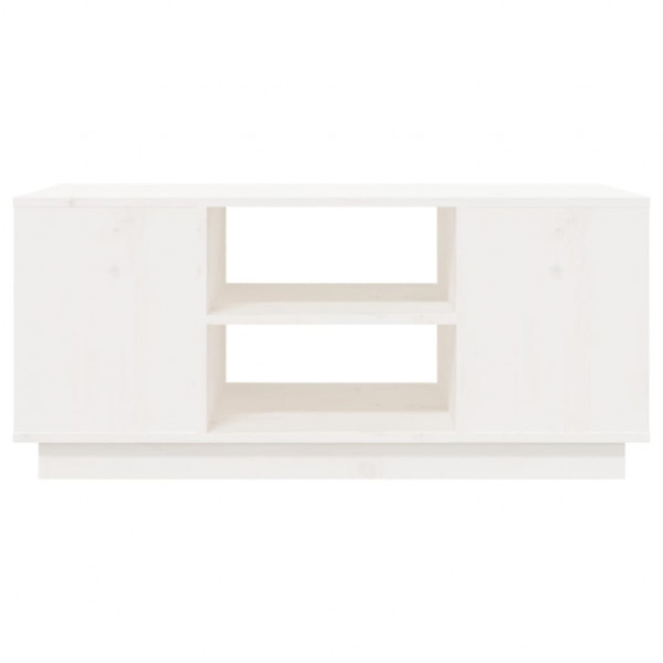 Mesa de centro de madera maciza de pino blanco 90x49x40.5 cm M 5