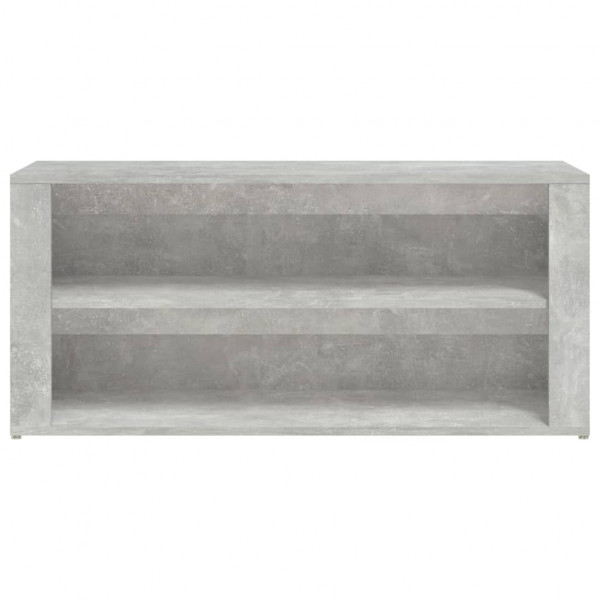 Mueble zapatero madera contrachapada gris hormigón 100x35x45 cm M 5