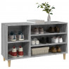 Mueble zapatero madera contrachapada gris Sonoma 102x36x60 cm 4
