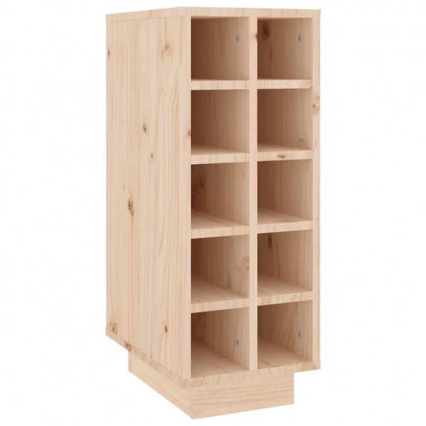 Botellero madera maciza de pino 23x34x61 cm M 2