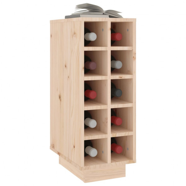 Botellero madera maciza de pino 23x34x61 cm M 4