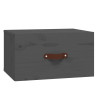 Mesita de noche de pared 2 uds gris 40x29.5x22 cm 5