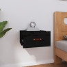 Mesa de cabeceira de parede 40x29.5x22 cm preto 3