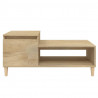 Mesa de centro madera contrachapada roble Sonoma 100x50x45 cm 5