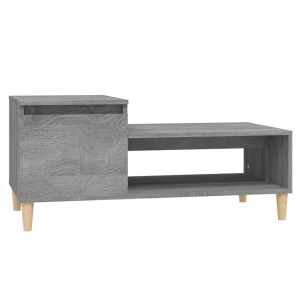 Mesa de centro 100x50x45 cm derivados madeira cinzento sonoma H