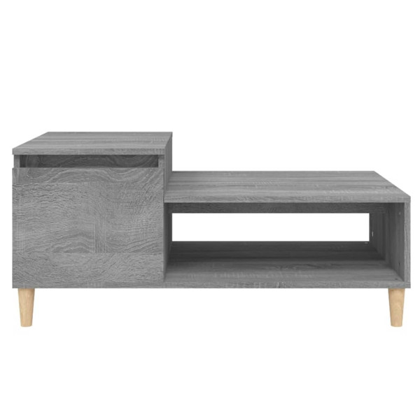 Mesa de centro madera contrachapada gris Sonoma 100x50x45 cm M 5