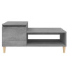 Mesa de centro madera contrachapada gris Sonoma 100x50x45 cm 5