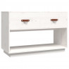 Mueble para TV madera maciza de pino blanco 90x40x60 cm 2
