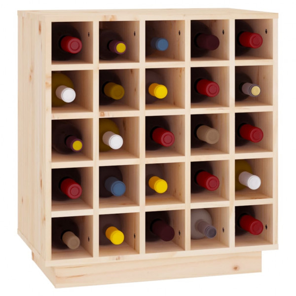 Botellero de madera maciza de pino 55.5x34x61 cm D